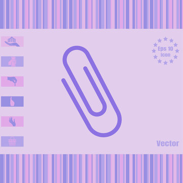 paper clip vector icon