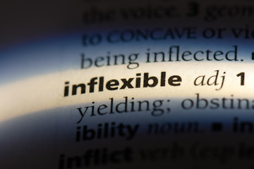 inflexible