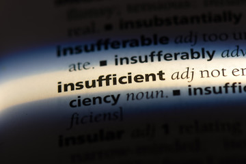 insufficient