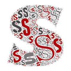 Vector conceptual red, gray and black playful funny education font made of letter collection or group on character shapes isolated on white background. A modern art alphabet learning element design