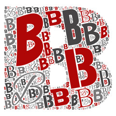 Vector conceptual red, gray and black playful funny education font made of letter collection or group on character shapes isolated on white background. A modern art alphabet learning element design