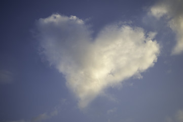 Heart shaped cloud