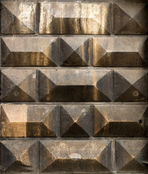 Texture of a wall made of stone blocks. Background © COK House