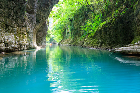 Martvili canyon in Georgia