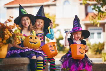 children on Halloween