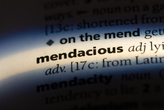 mendacious