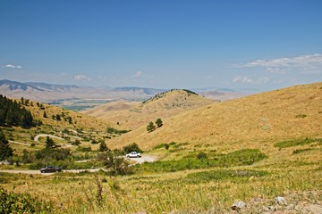 Obraz premium Landschaft in der National Bison Range in Montana
