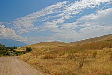 Fototapeta na wymiar Landschaft in der National Bison Range in Montana