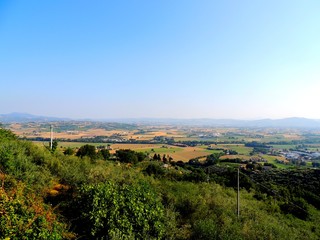 Fototapeta na wymiar Landscape from Bettona, Umbria (Italy).