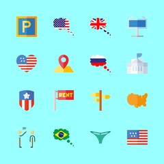 16 flag icons set