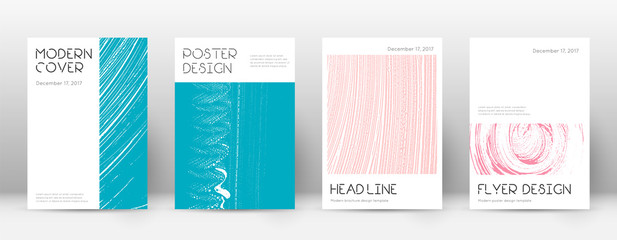Cover page design template. Minimal brochure layout. Charming trendy abstract cover page. Pink and b