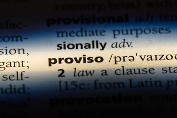 proviso