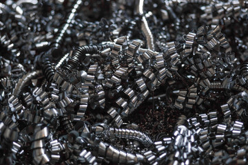 Metal chips in the production