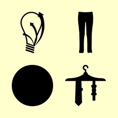 human icons set. concept, background, wear and new graphic works