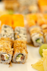 Sushi restaurant in a restaurant seafood fresh roll