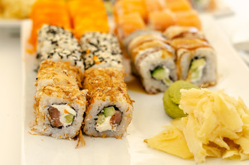 Sushi restaurant in a restaurant seafood fresh roll