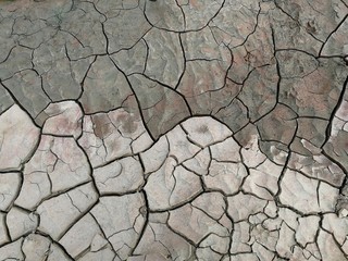 surface dry and wet soil for background