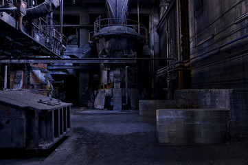 Inside an old factory