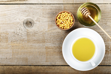 buckthorn tea top view