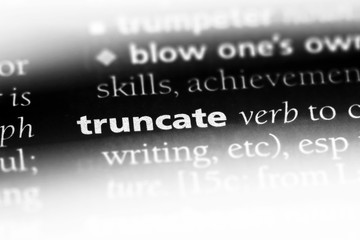 truncate