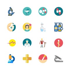 Fototapeta premium 16 hospital icons set