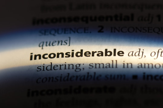 inconsiderable
