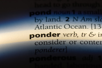 ponder