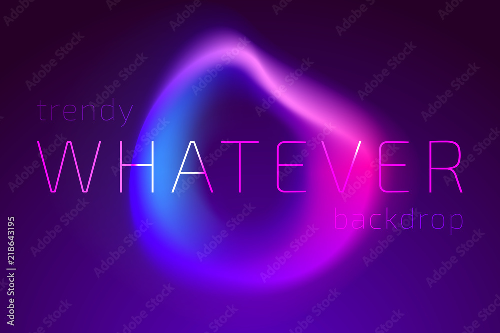 Canvas Prints trendy colorful fluid gradient shape background with place fo text. backdrop for banner, poster, cov