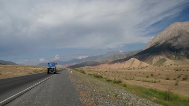 Rver valleys Gulcha  , Pamir Highway, Kyrgyzstan, Central Asia