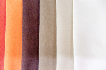 Fototapeta premium Rolls of fabric and textiles in a shop or store