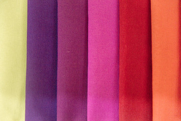 Fototapeta premium Rolls of fabric and textiles in a shop or store