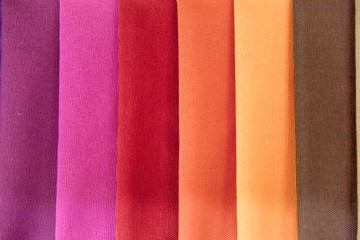 Fototapeta premium Rolls of fabric and textiles in a shop or store
