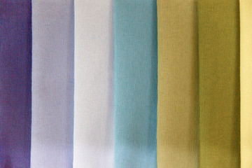 Fototapeta premium Rolls of fabric and textiles in a shop or store