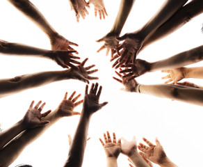 Hands together