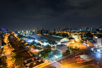Fototapeta na wymiar high view of Bangkok city/ High view of Bangkok city
