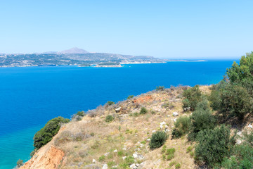 View of Souda Bay in Crete