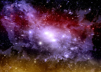 galaxy in a free space