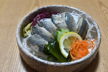 秋刀魚の刺身
