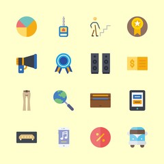 16 business icons set