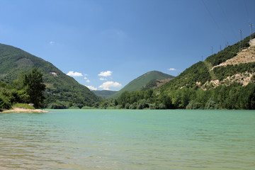 lake,panorama,mountain,landscape,nature,summer,sky,blue,cloud,