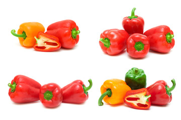 sweet pepper isolated on white background