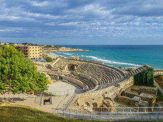 Naklejka premium Anfiteatro romano de Tarragona, ciudad de Cataluña, España