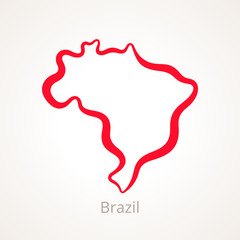 Brazil - Outline Map