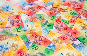 Fototapeta premium Swiss francs
