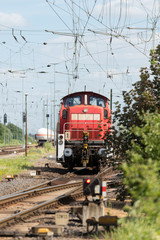 Fototapeta premium Lokomotive im Rangierbahnhof