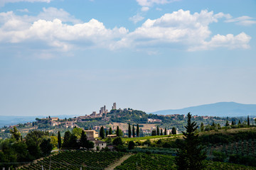 Fototapeta na wymiar View of San Gimignano