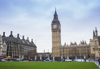 Fototapeta na wymiar London city with Big Ben landmark. UK