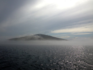fog  in the olkhon island