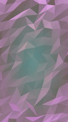 Abstract triangle geometrical purple background. Geometric origami style with gradient. 3D illustration