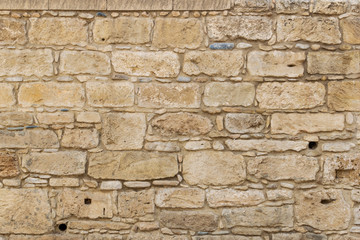 Brown stone wall, background, texture